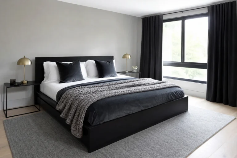 Monochrome, But Make It Feel Like Home: Black, White and Grey Bedroom Ideas