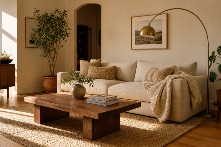 Beige and Wood Living Room Looks That Actually Work