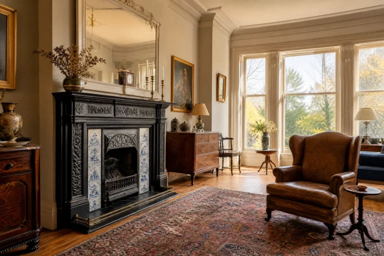 What an Antique Fireplace Mantel Really Does to a Room