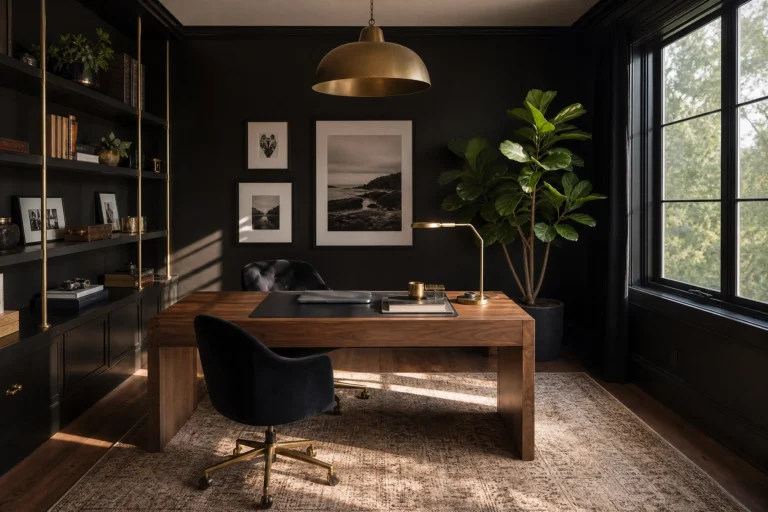 Black Home Office Looks That Actually Work
