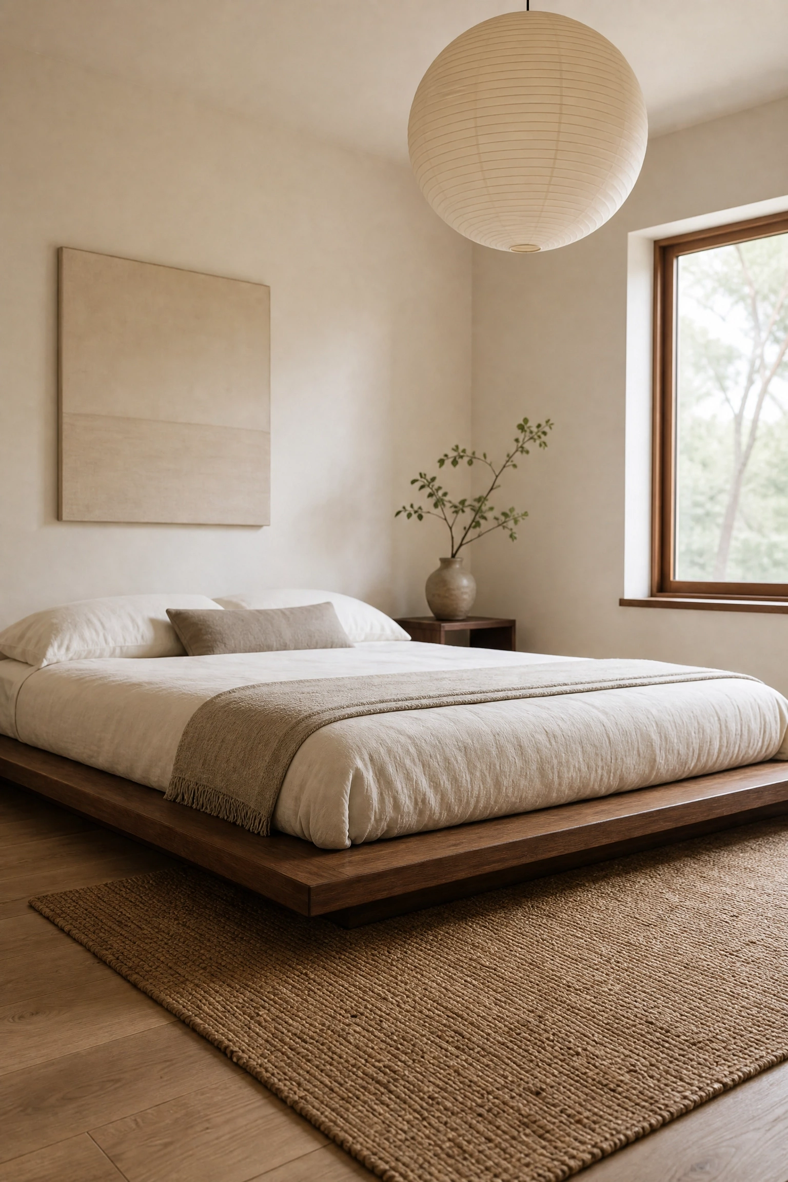 a japandi room that actually feels restful