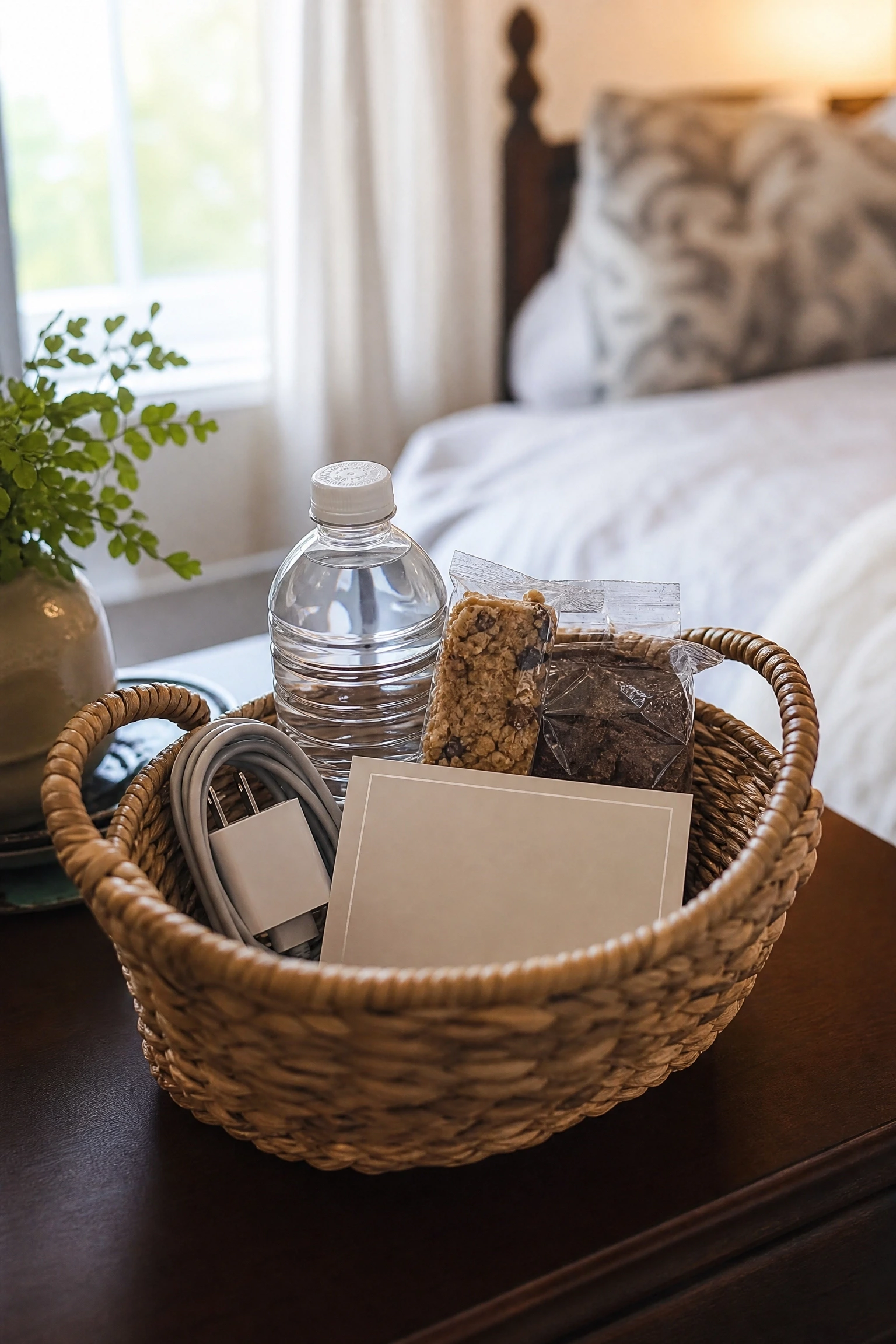 the welcome basket that actually gets used