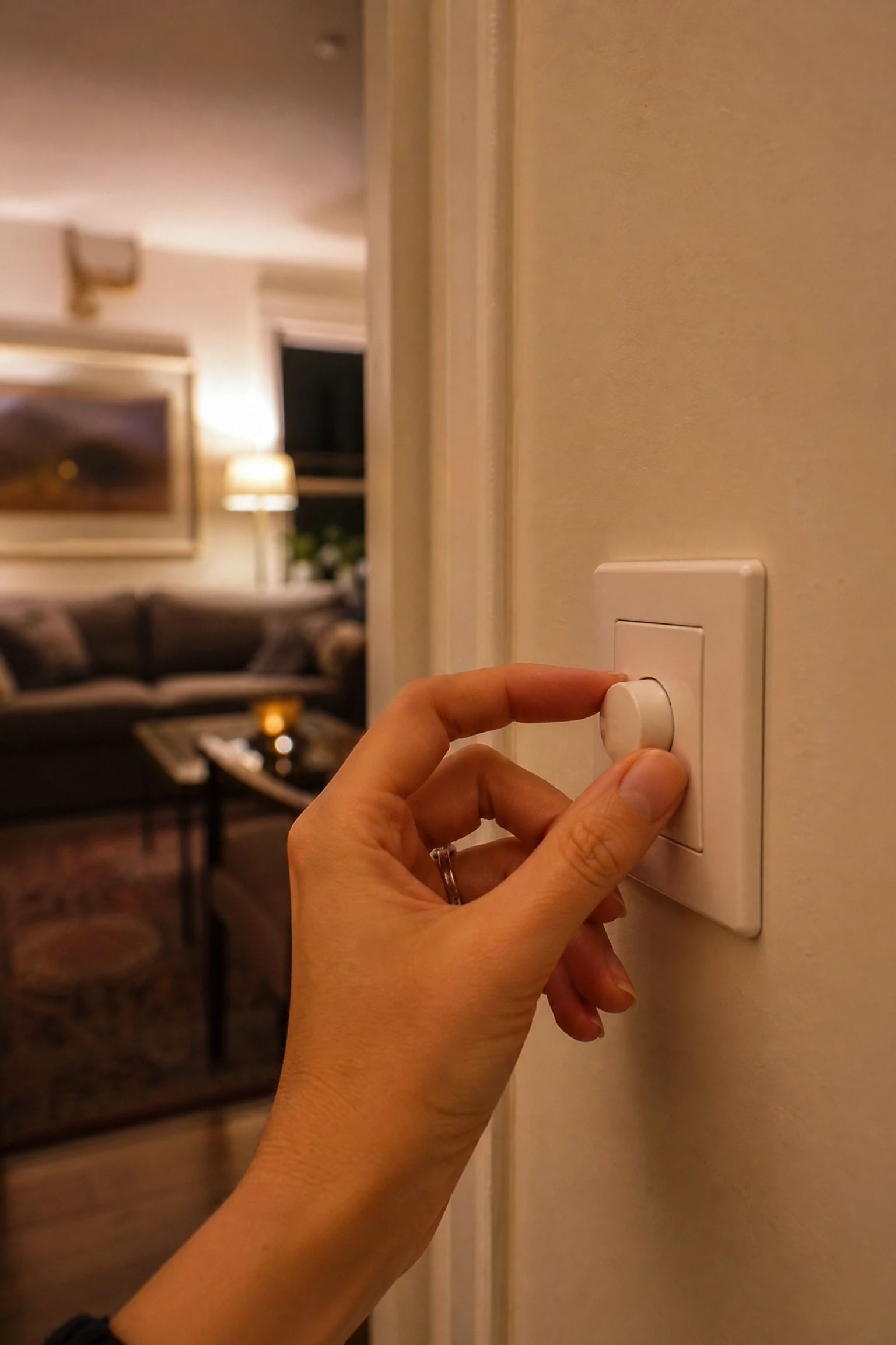 use dimmers on the overhead fixture in a living room