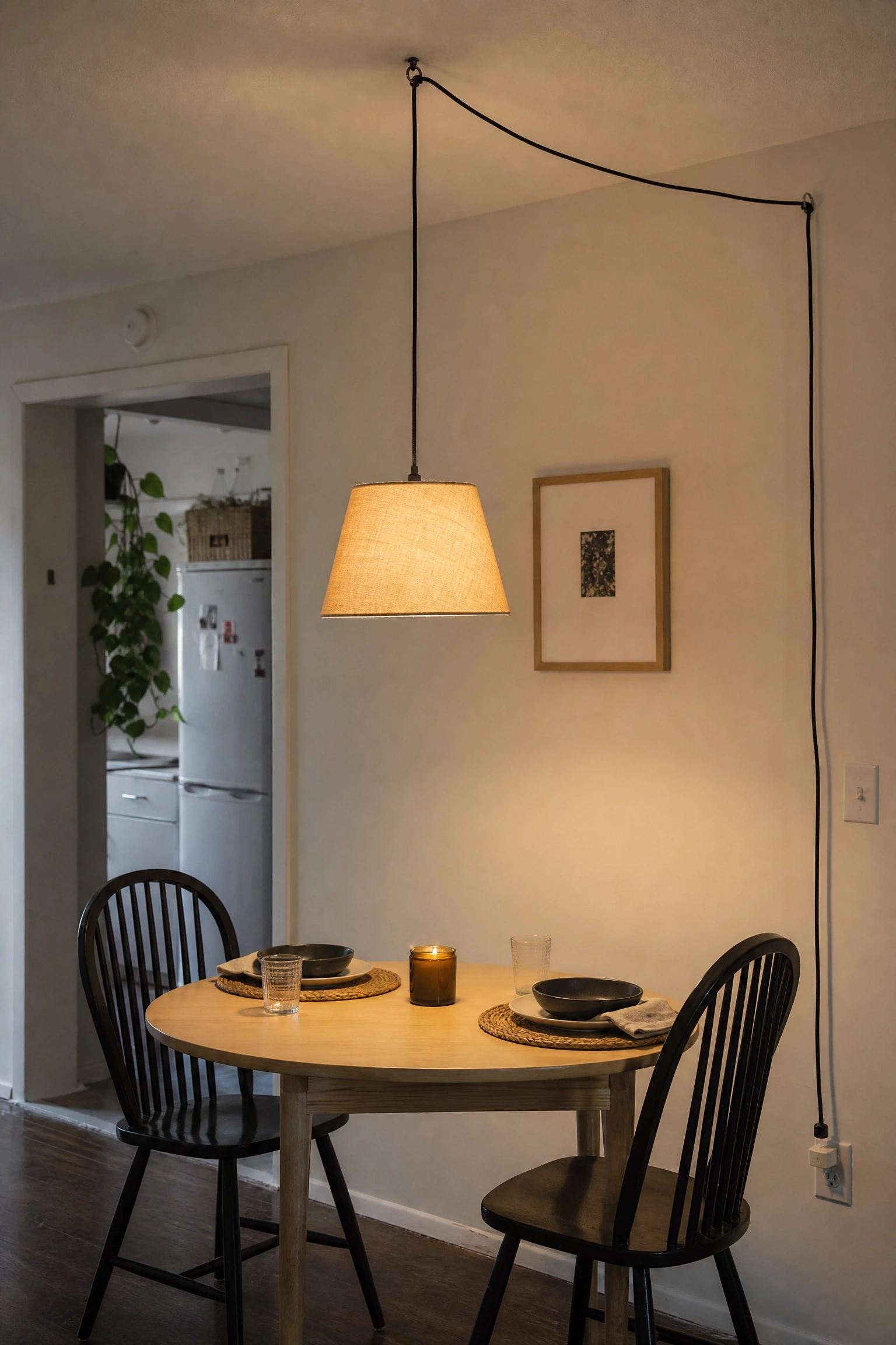 budget vs. investment pendant options in a dining room