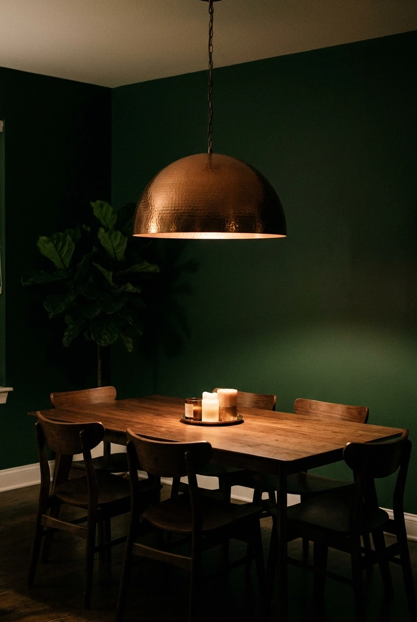 the dark or moody dining room that should lean in