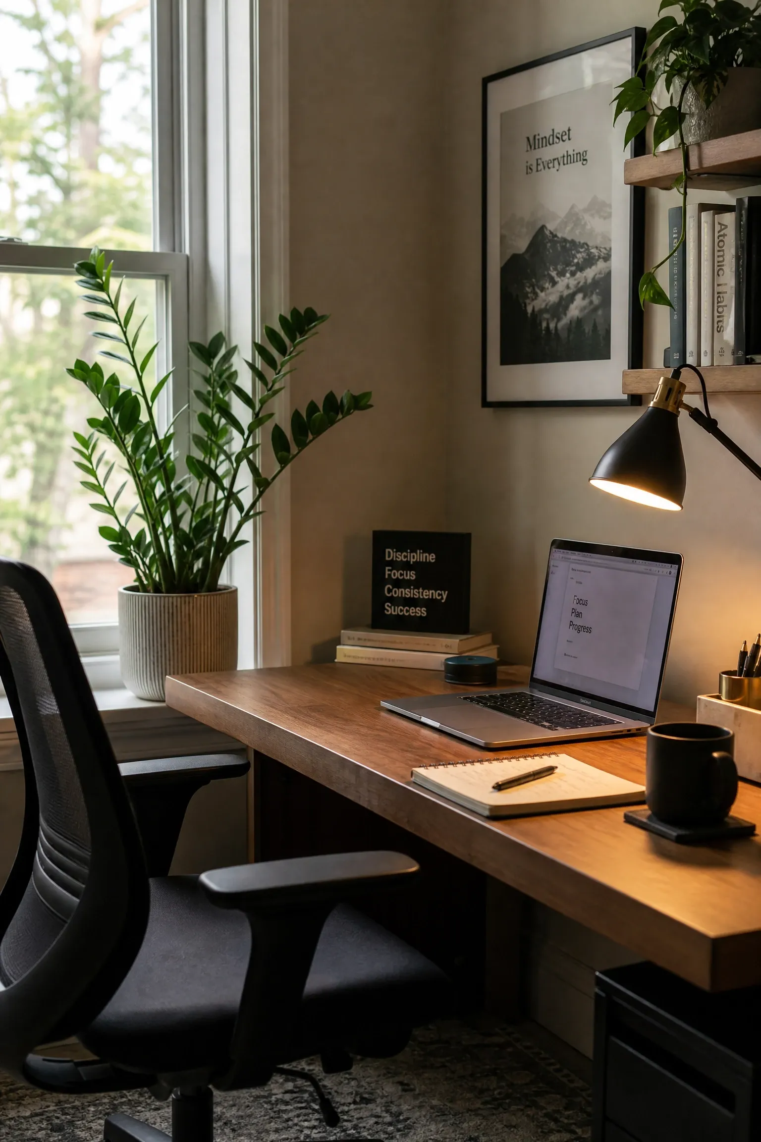 a home office that feels less like a cubicle