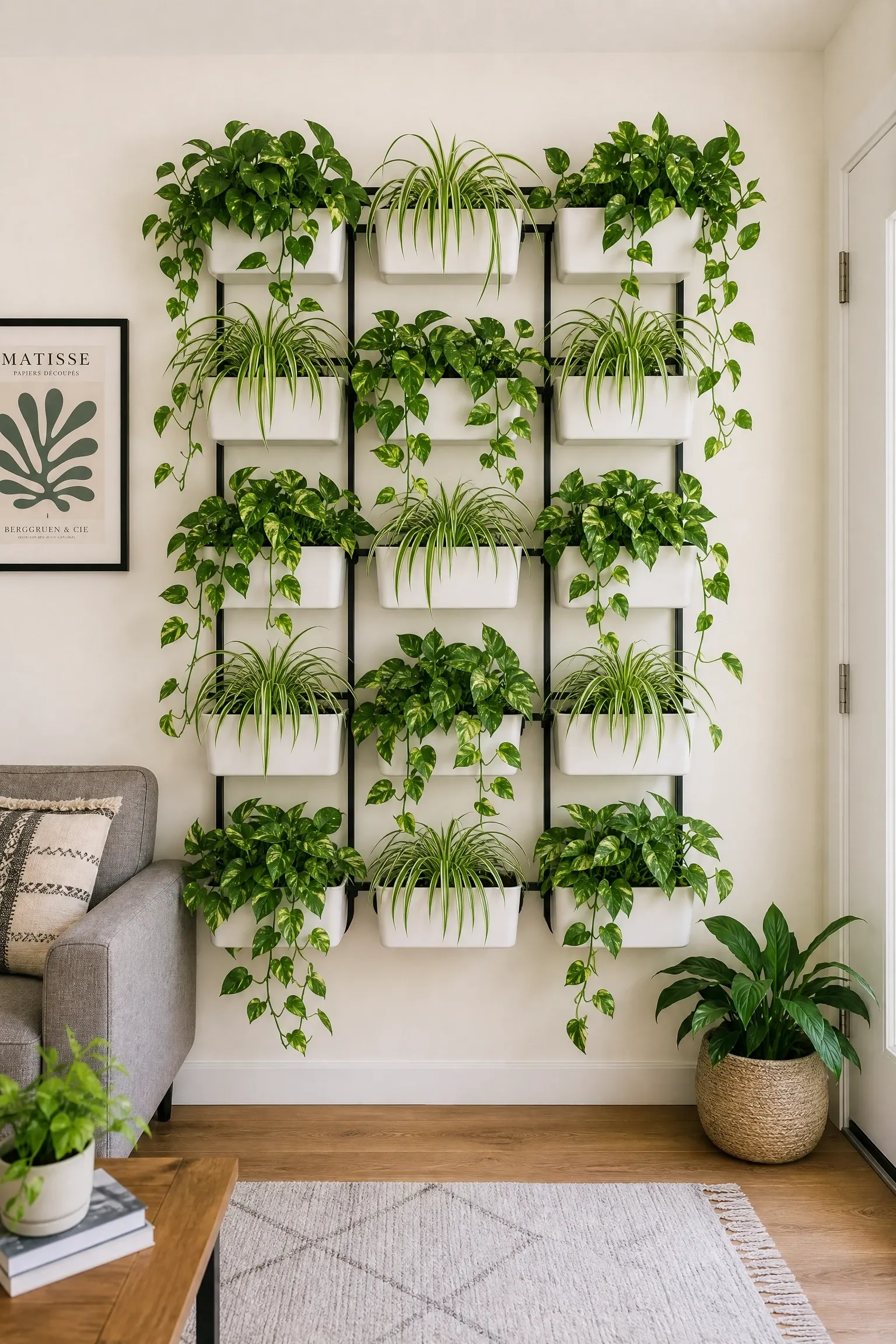a vertical garden wall for small apartments