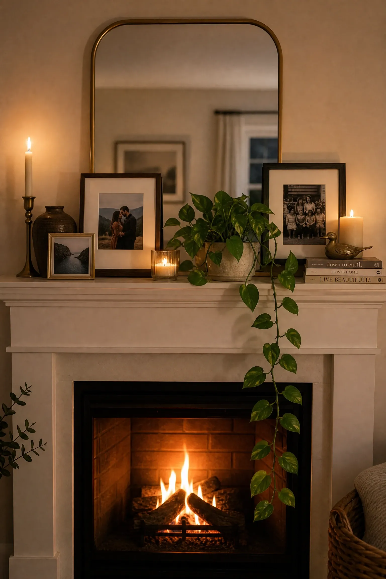the mantel that needs softening