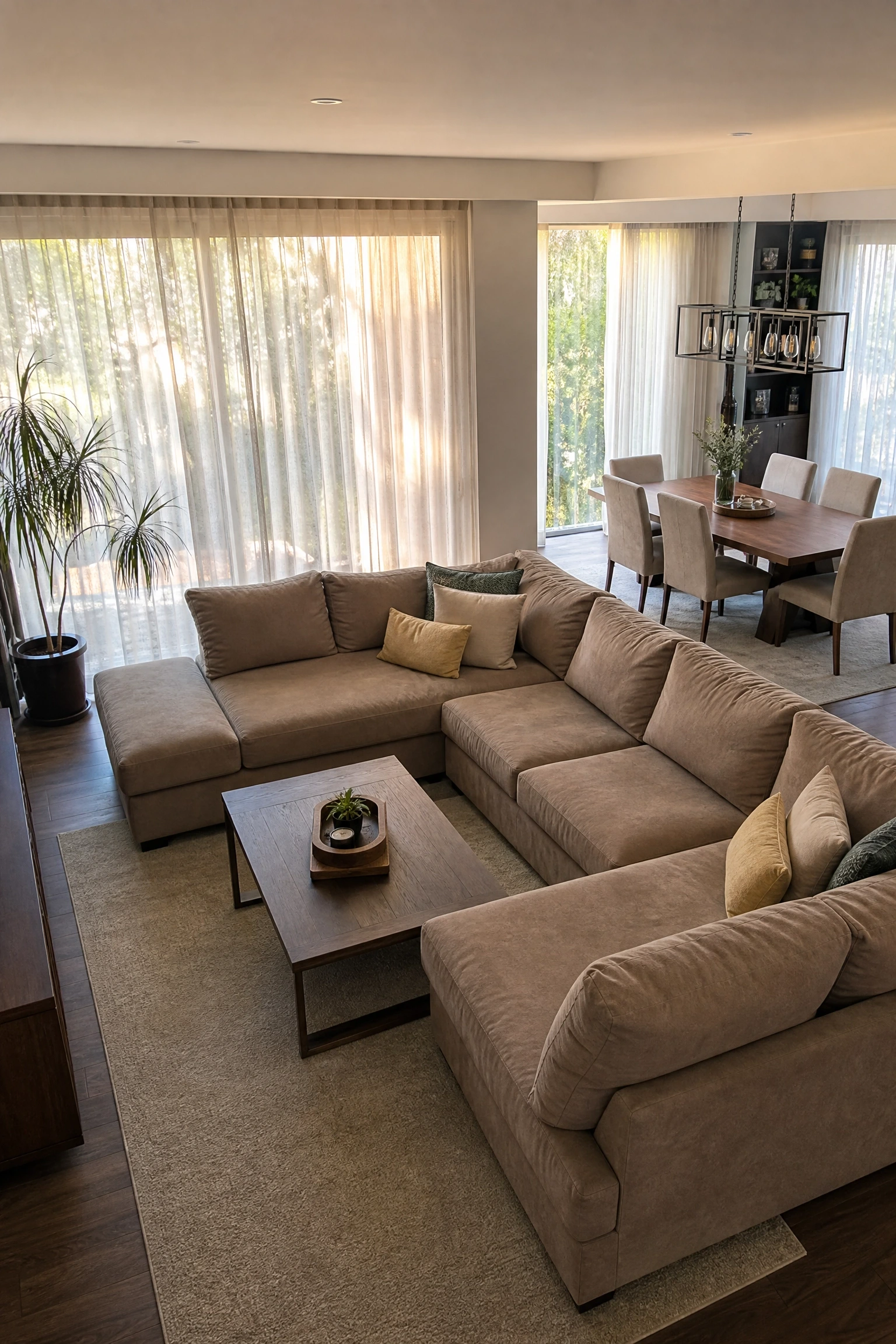 choosing between a sofa and a sectional