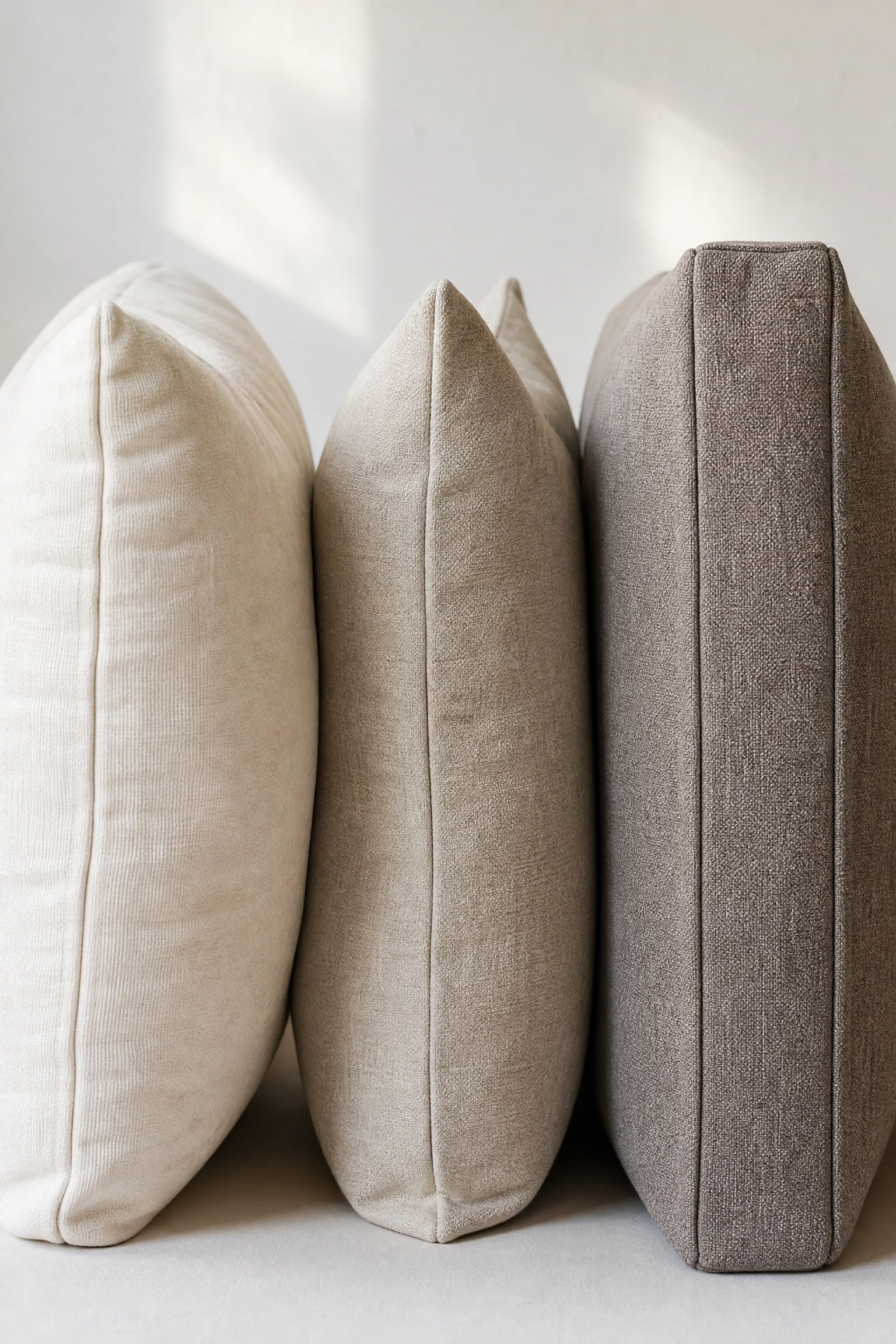 cushion fill: foam, down, or a hybrid mix