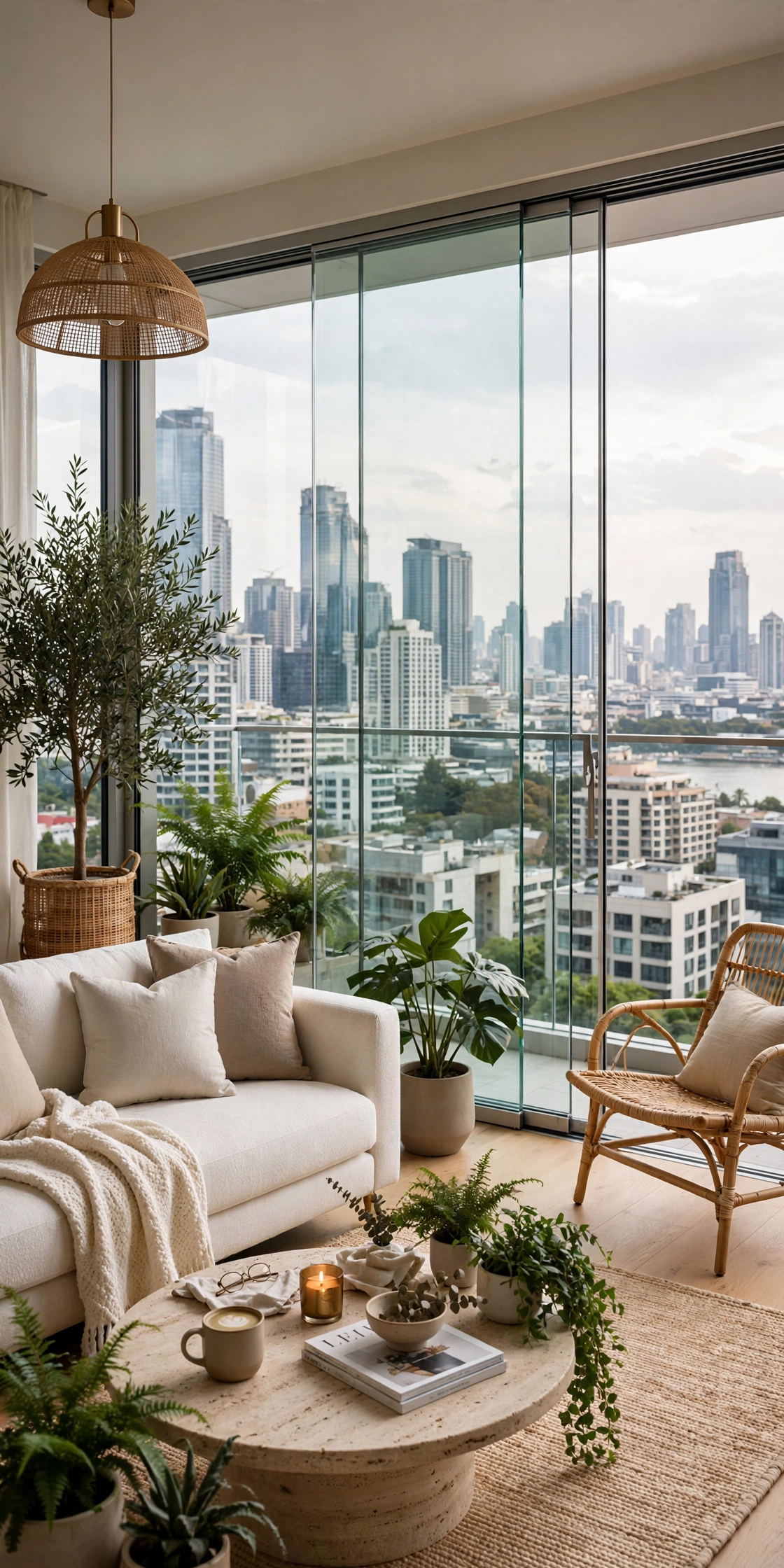 Closed apartment balcony