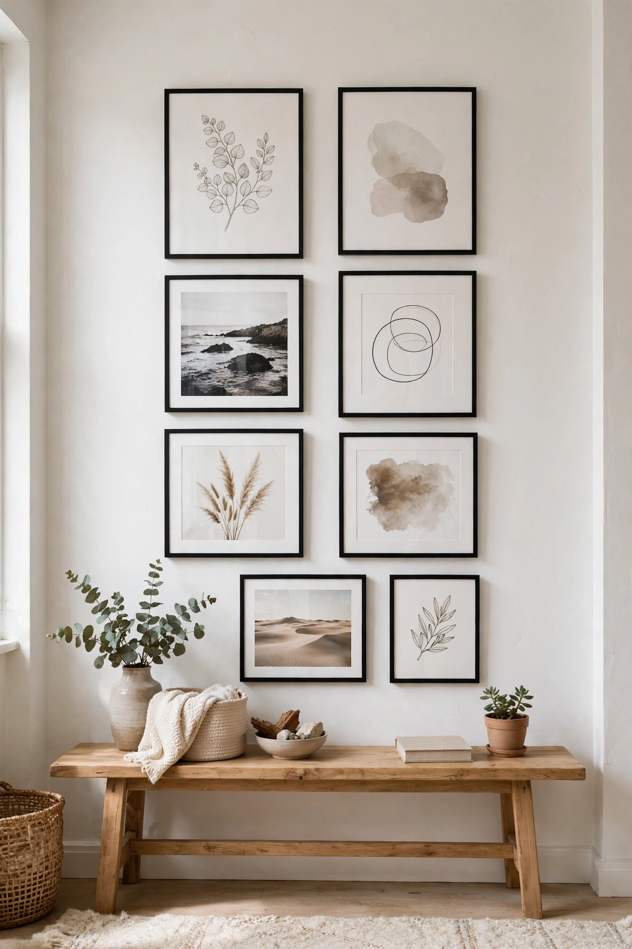 Black apartment decor