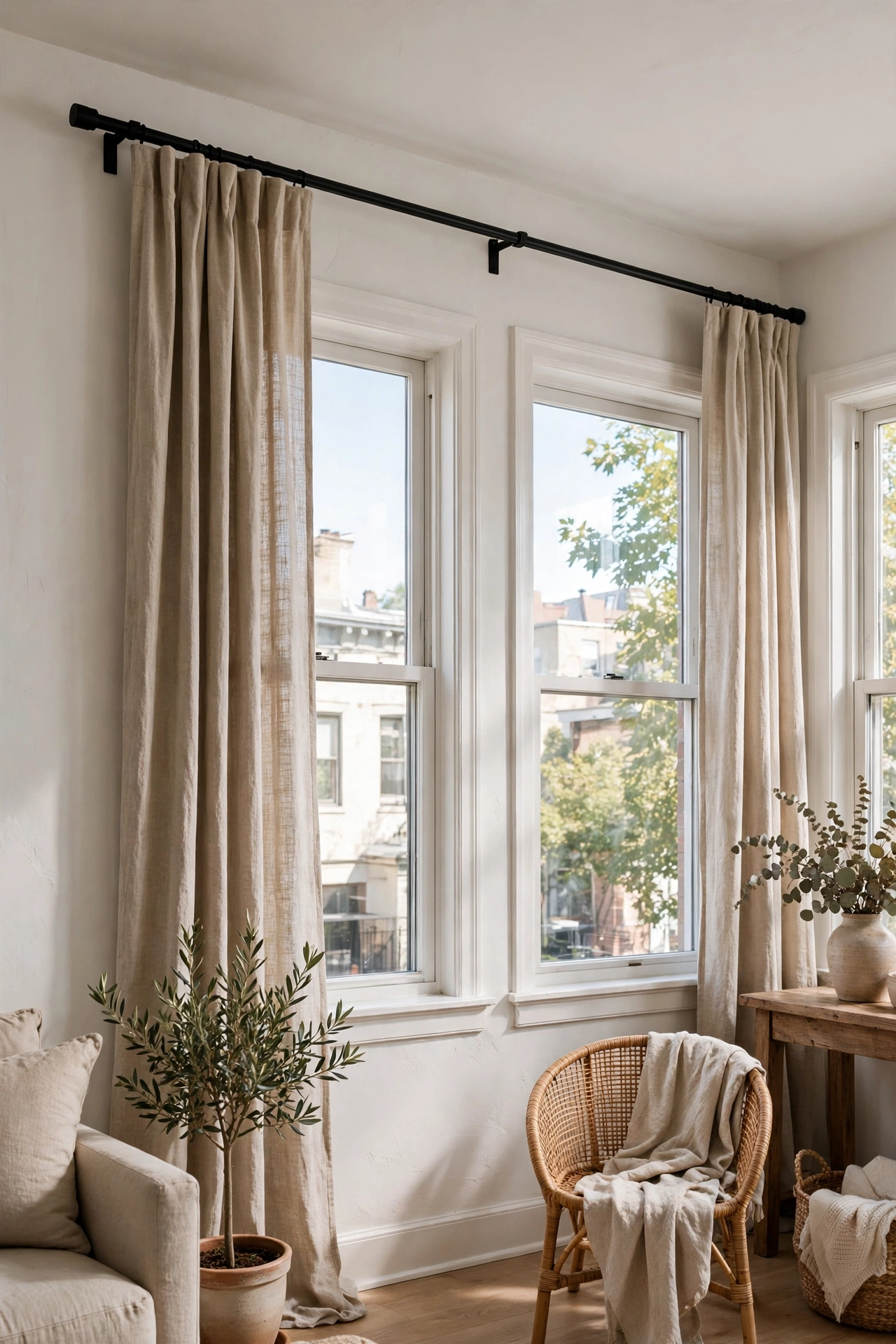 Black apartment decor
