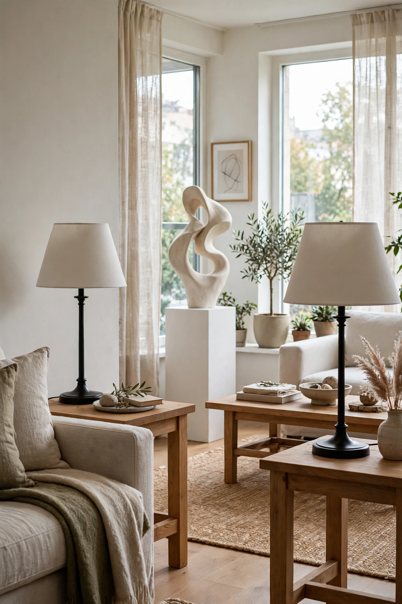 Black apartment decor