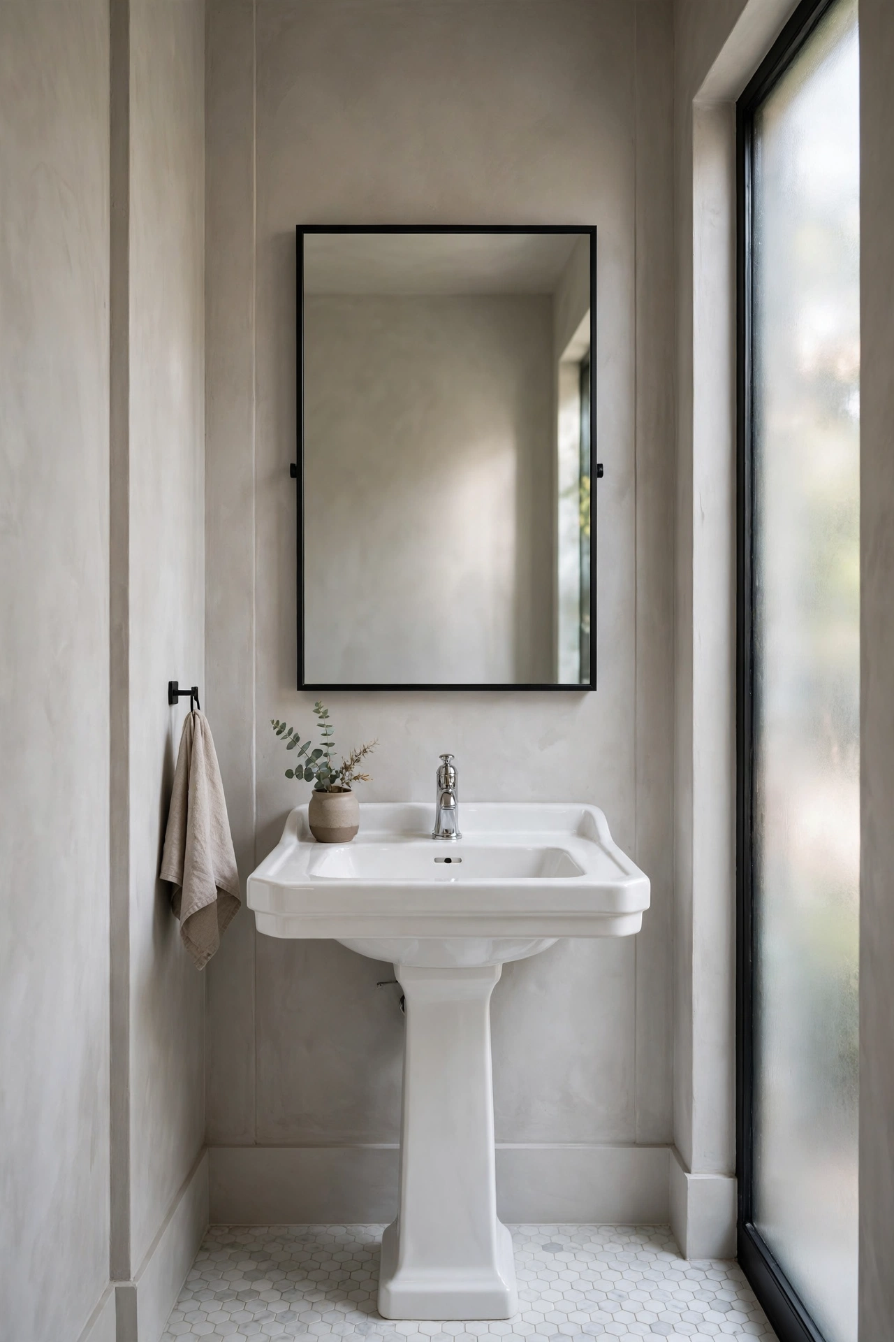 Bathroom black fixtures