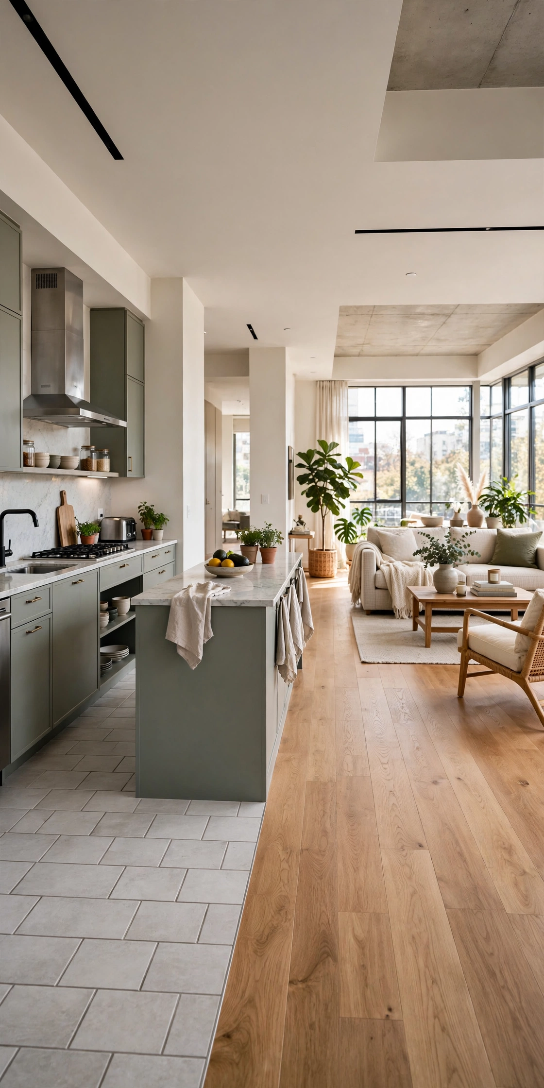 Big open kitchen