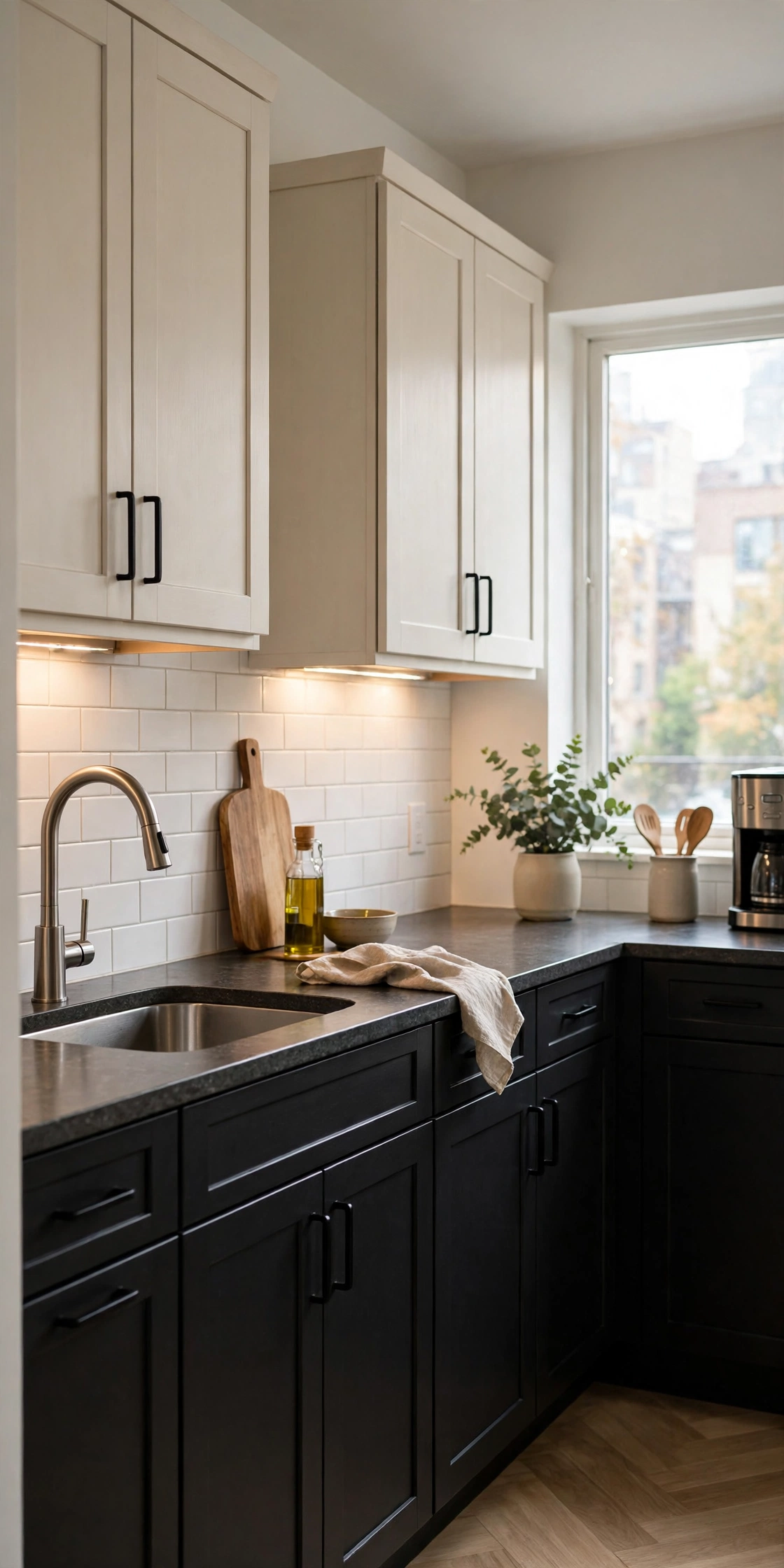 Black apartment decor