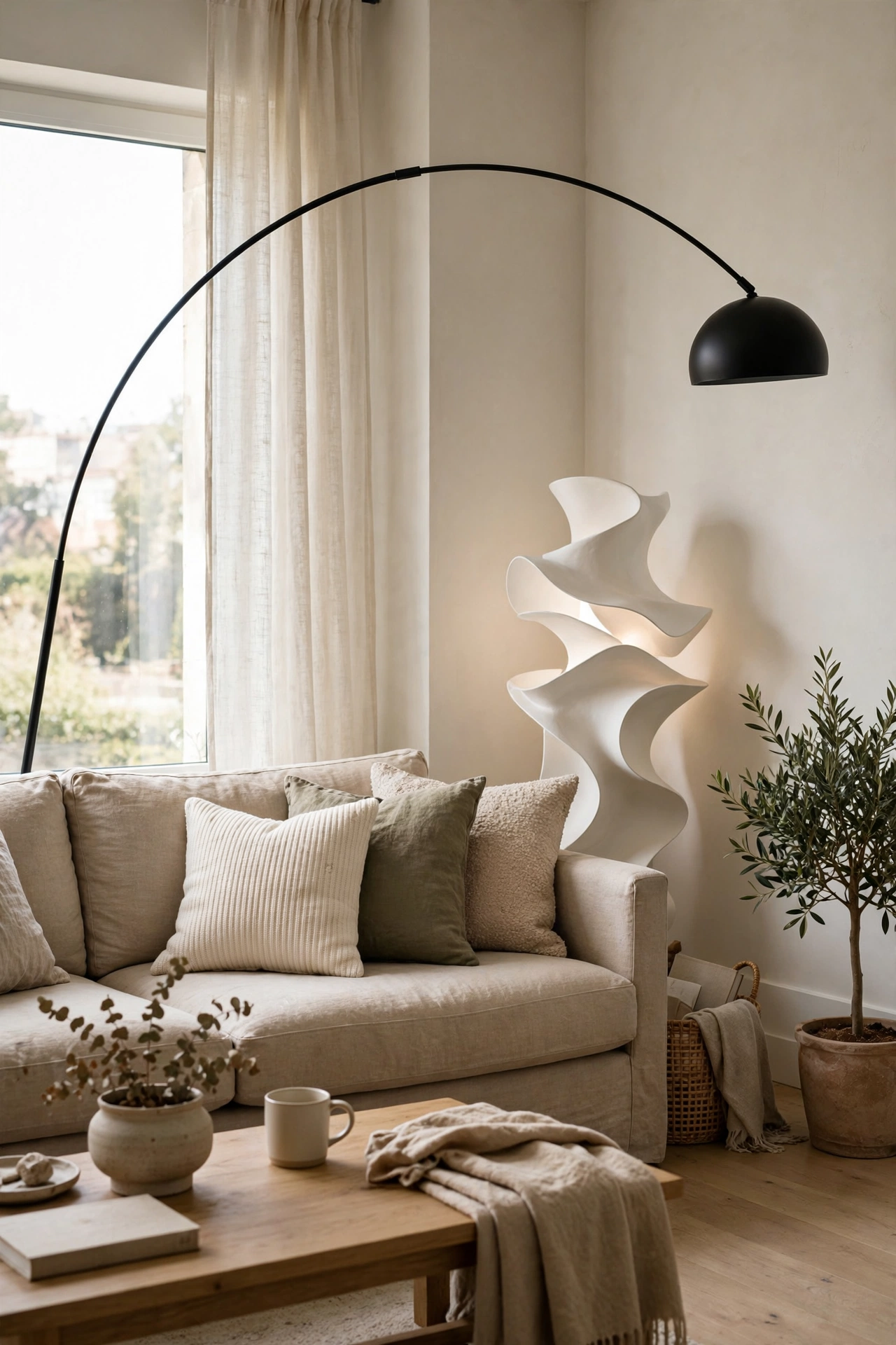Black apartment decor