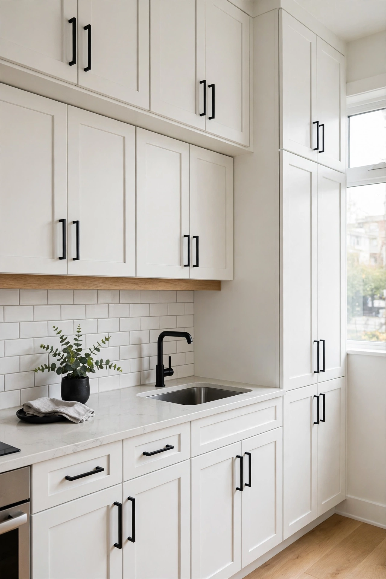 Black and white modern kitchen