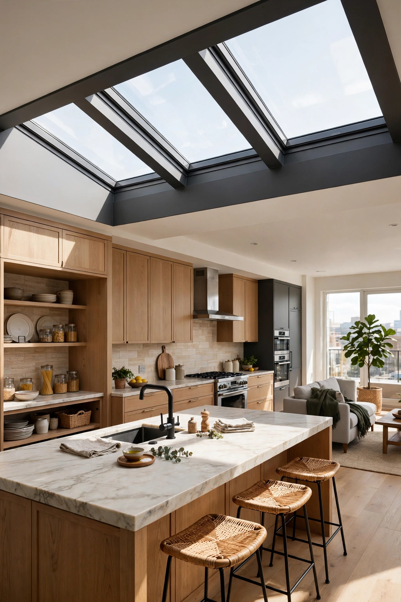 Big open kitchen
