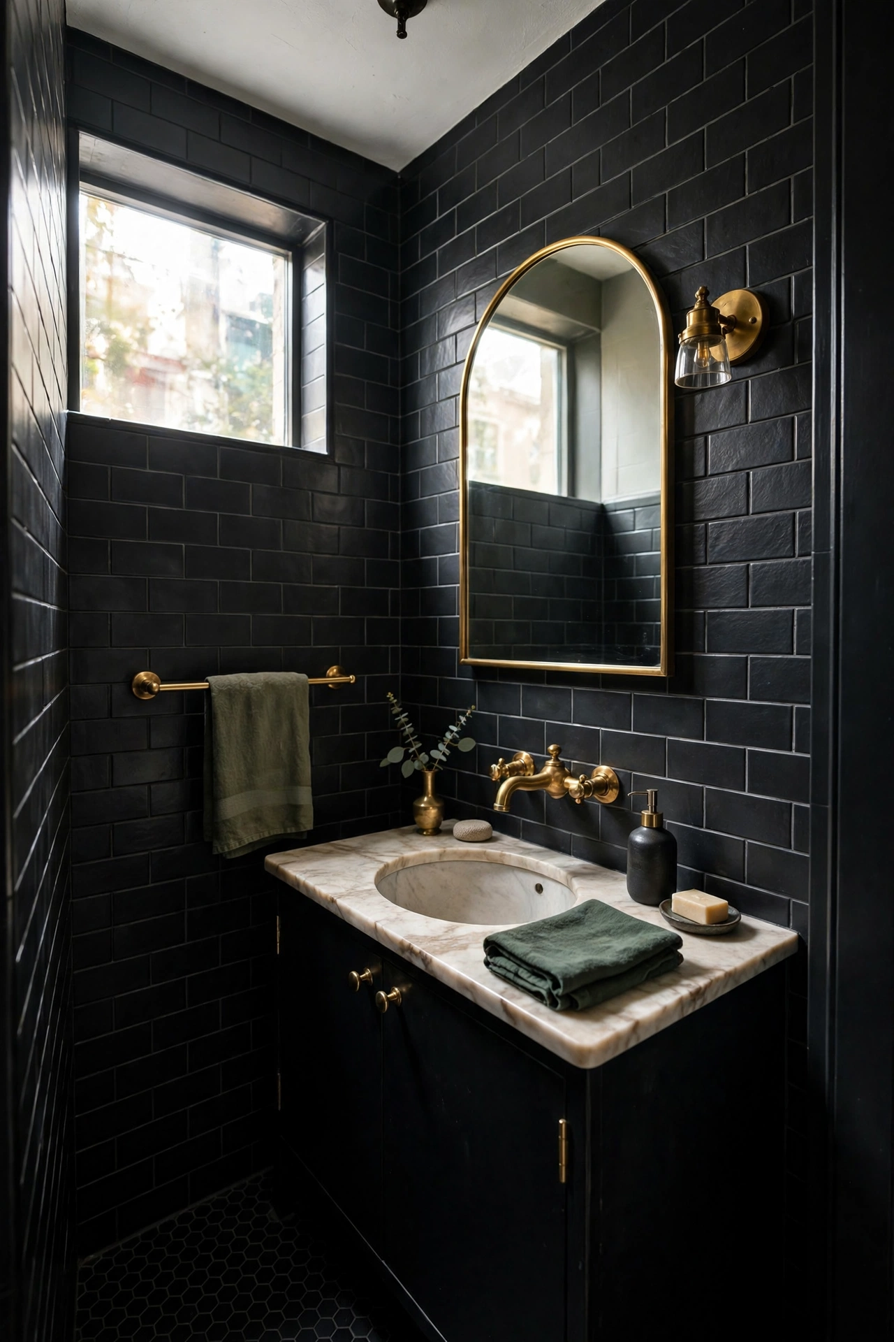 Black apartment decor