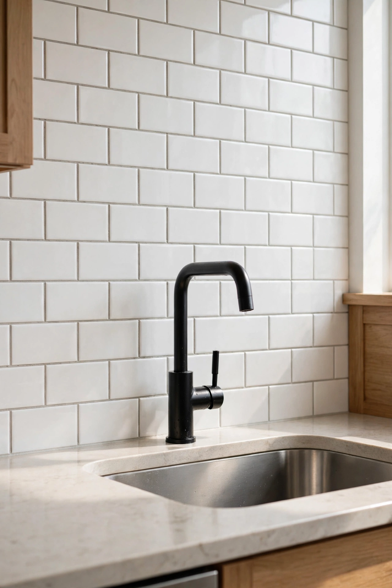 Black and white modern kitchen