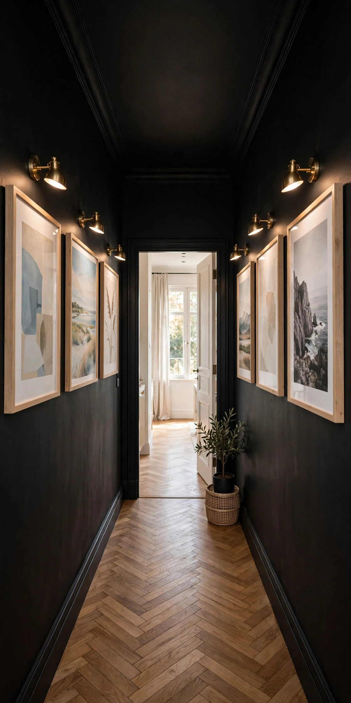 Black apartment decor