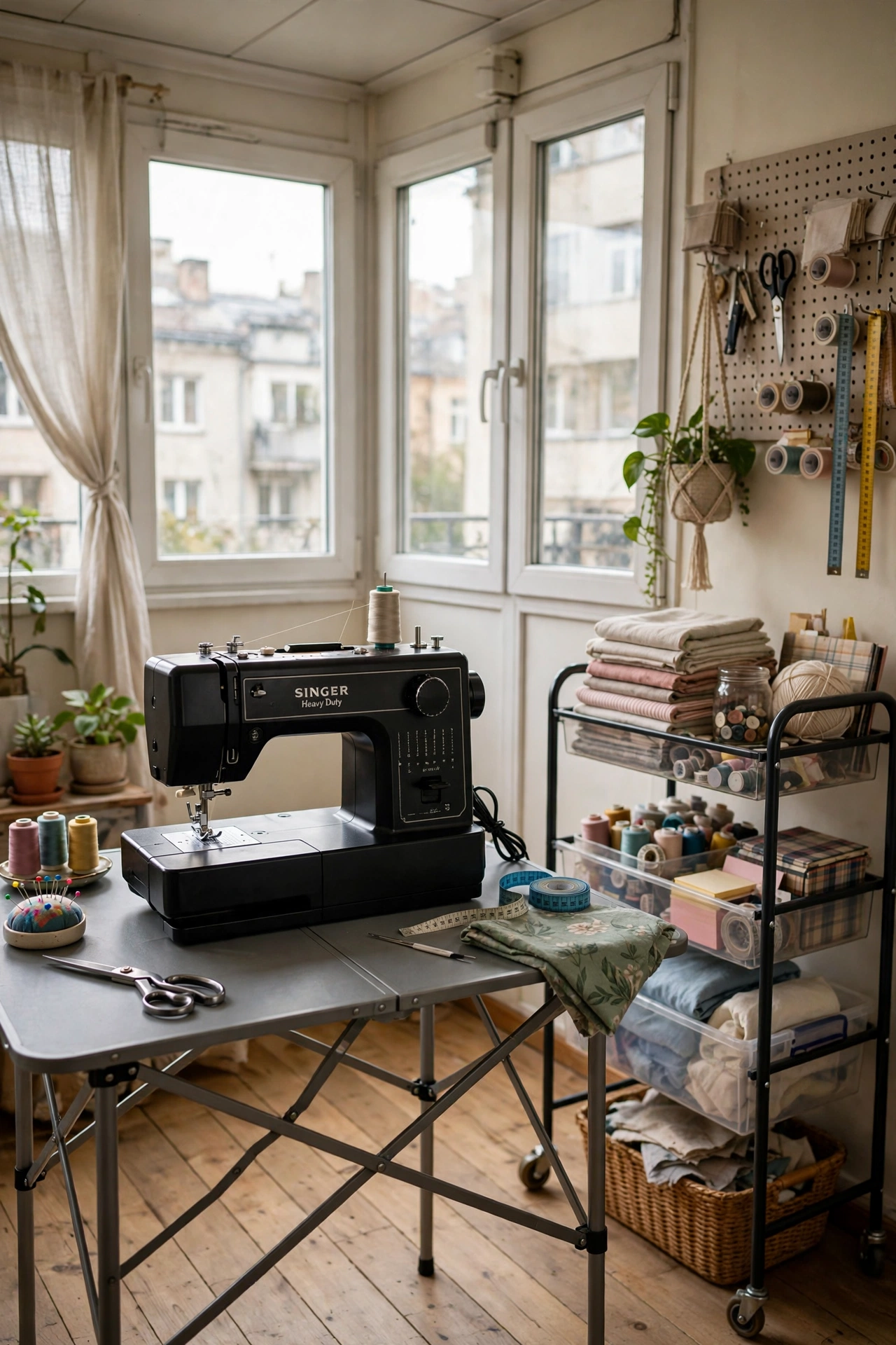 Closed apartment balcony