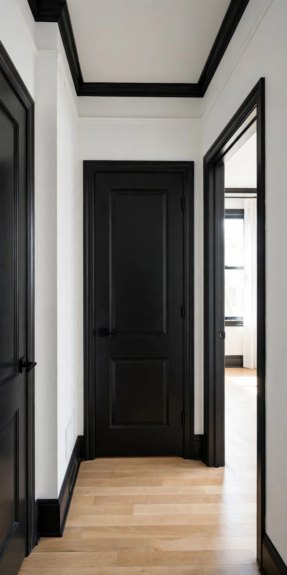 Black apartment decor