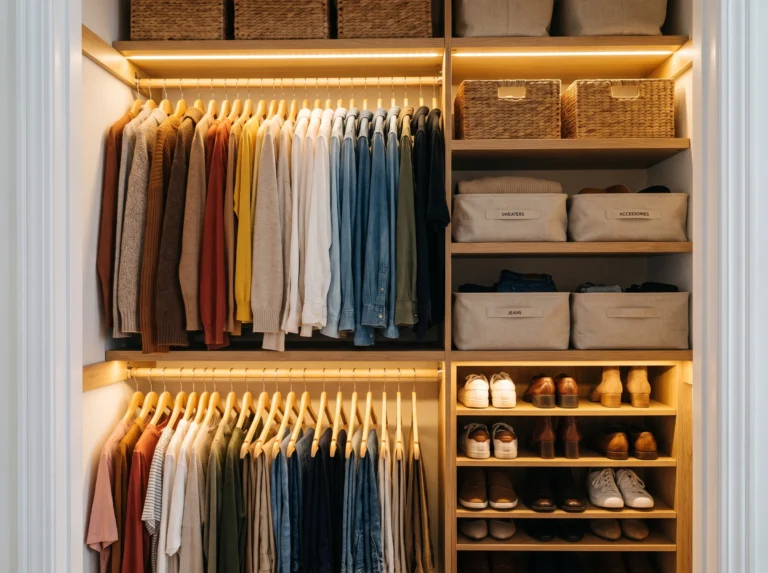 Small apartment closet