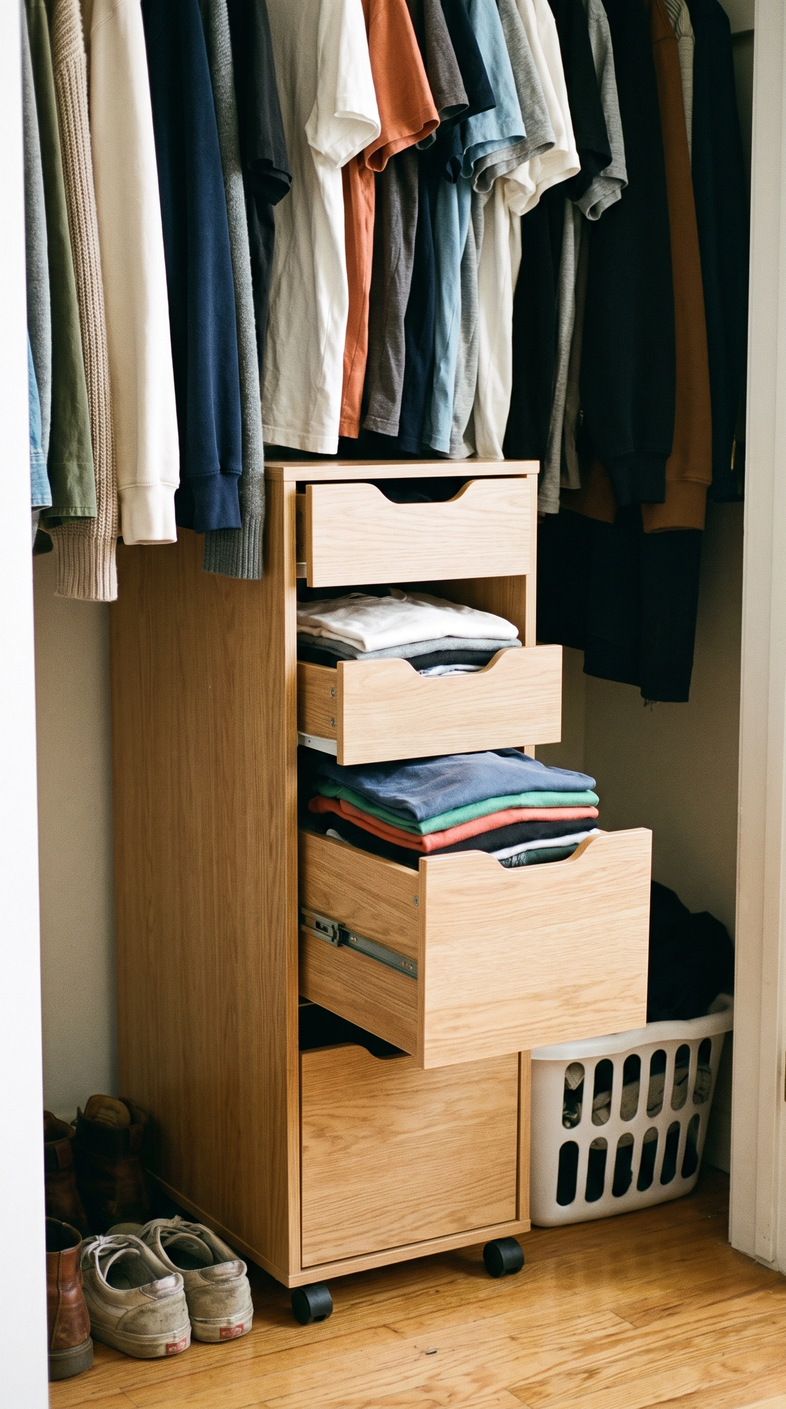 Small apartment closet idea 11